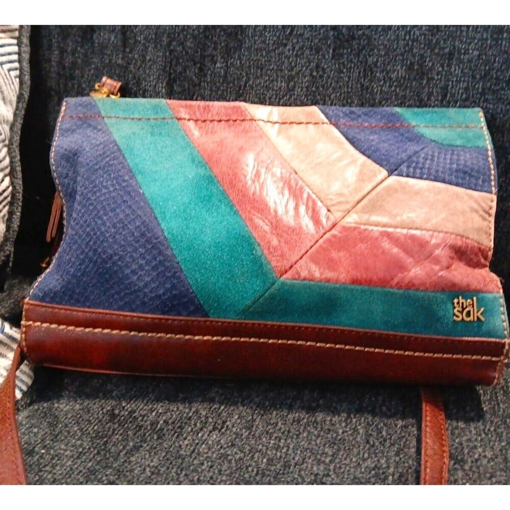The Sak Multicolor Patchwork Leather Crossbody Bag